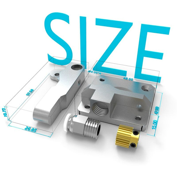 3D-skriverdeler Metall Elastisk Driv Elastisk Mekanisme for Elastisk CR10-V2 Filament 3D-skriver