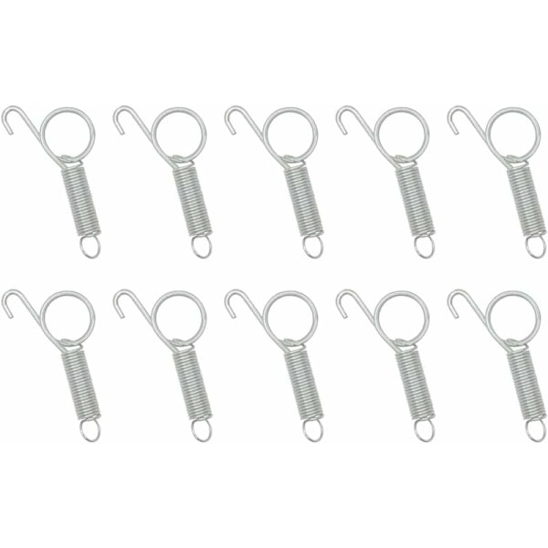 10-pack Metallkaninburar för Dörr, Multifunktionell Fjäderkrok för Djurburar, Fjäderlås för Fästning av Små Djur, Kanin, Hund, Katt, Papegoja, C