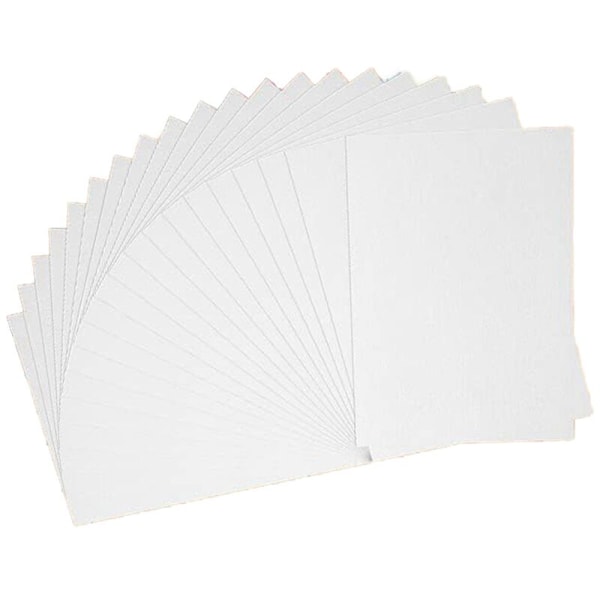 60 ark akvarellpapper, kallpressat 50 % bomull 140lb/300gsm syrafritt vitt papper i bulk (7,68 x 5,31 tum)