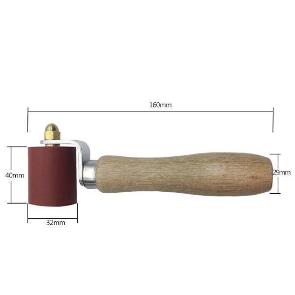 Käsipaine rulla silikoni puristin korkea lämpötila kestävä hitsaus työkalu 40mm（Väri: Punainen)