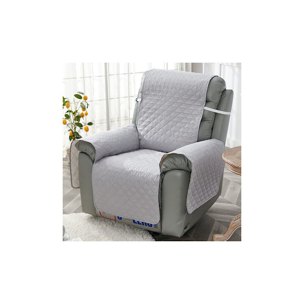 Circus Relax Armchair Betræk, Polstret Beskyttelse 1-Sæders. Vendbar Quiltet Betræk. Farve Grå-55196cm