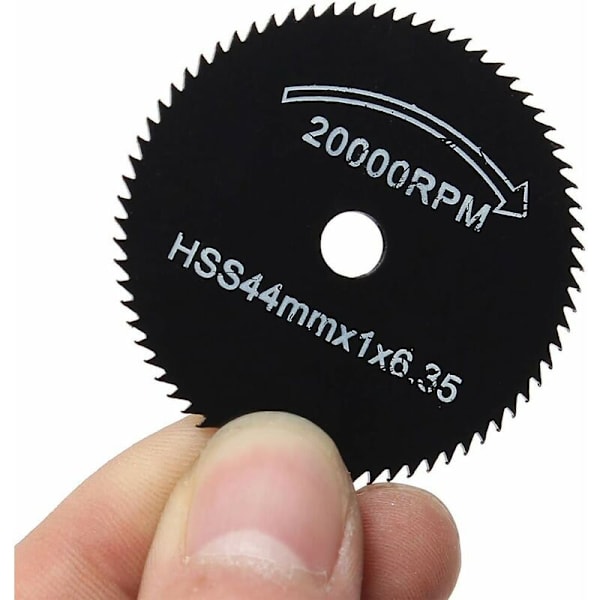 Pyöreät sahanterät - Dremel-työkalulle - Puun ja metallin leikkaamiseen RTGPT (6 kpl) Musta -