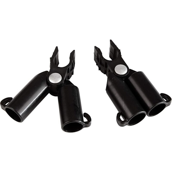 Sett med 4 koblinger for Tutors - Diameter: 11 mm - Svart - 07256-11mm