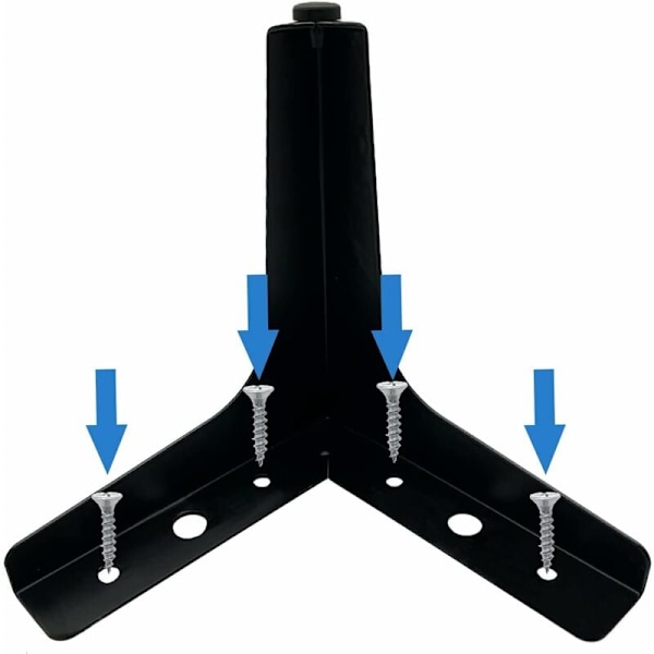 Sett med 4 15 cm svarte møbelben i metall, holdbare sofabein, salongbordben, bordbenforhøyer lar deg stå opp eller erstatte nattbord, sof