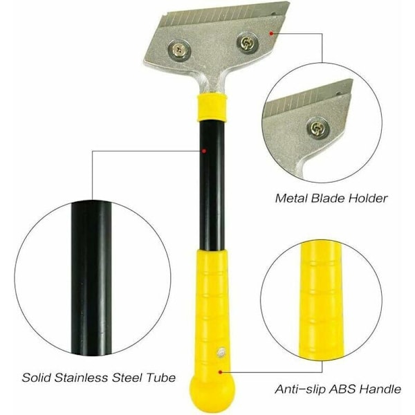 Robust Skrabere, 100mm Klinge, Skraber til Plader med 10 Metalblade