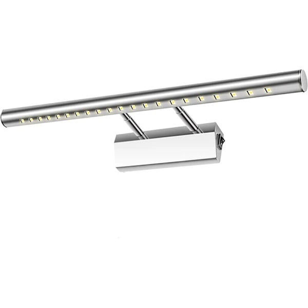 Badeværelsesspejl Lys 5W LED Vægskænkelampe Bordlampe Vandafvisende IP44 Justerbar 180° med Afbryder Rustfrit Stål Belysning Dekoration Vanity To