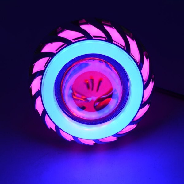 12V Projektorilampun Linssi LED-Paholaissilmillä 30W 1200Lm 200000H Kaksoisaukko (& Sininen)
