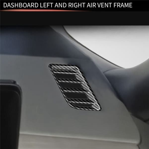 Til C28 2022-2023 Bil Kulfiber Mønster Side Luftventil Dæksel Trim Styling
