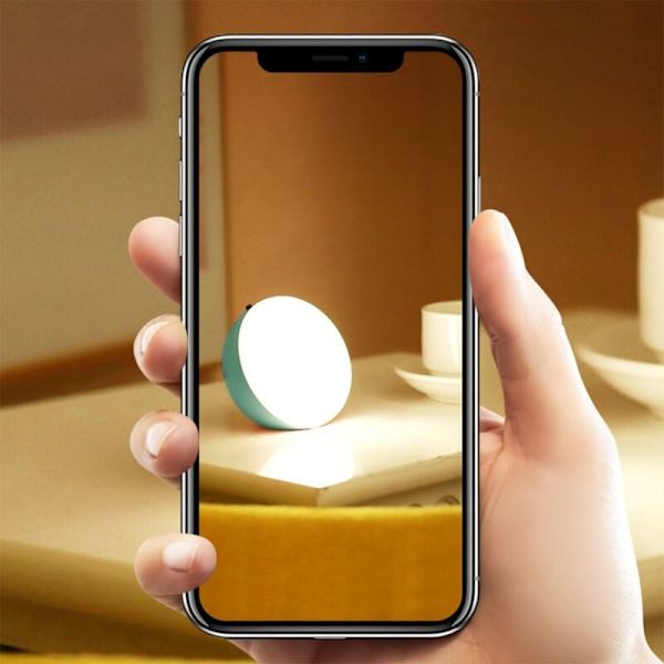 Rörelsesensor 360° Rotation LED Trådlös Sovrumslampa Energisparande Kropps Induktionslampa USB Laddningsbar Blå