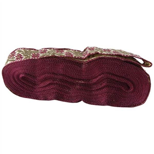 Blommigt mönster broderad Jacquard band vävd spets trim för plagg väska gardin sömnad spets tyg stil A