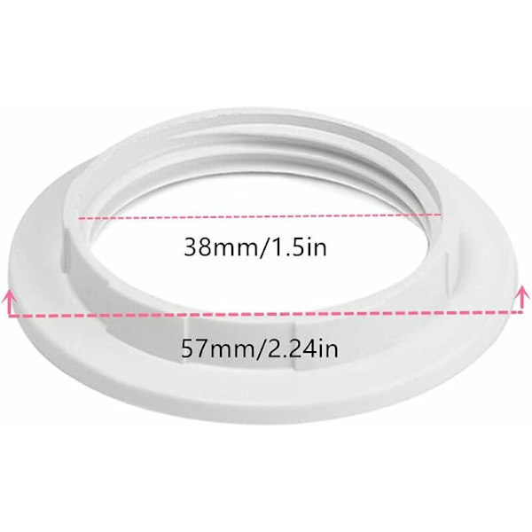 8 stycken E27 Lampskärm Reducer Ring Lampskärm Ring Adapter Konverter Platta