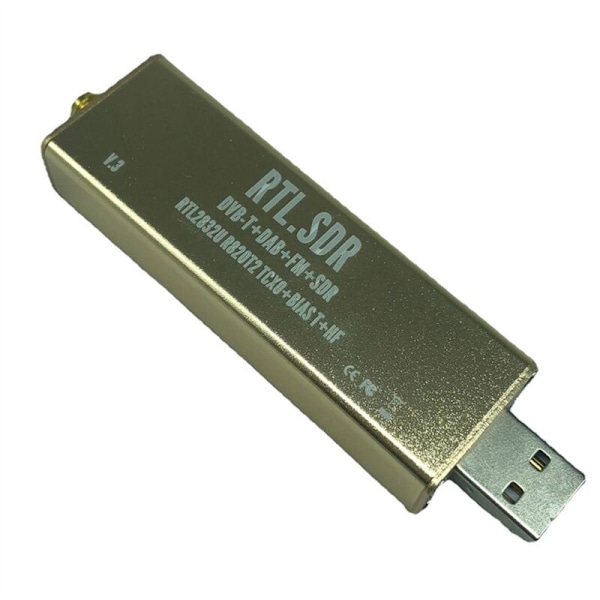 RTL SDR-mottaker V3 Pro 100KHz-1.7GHz Innebygd TCXO for Amatørradio Luftfartsbånd ADSB UHF VHF HF AM FM