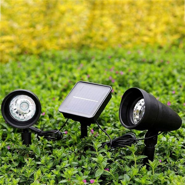 LED solcelle plenspotlys IP65 vanntett for hage sti landskap hagelys