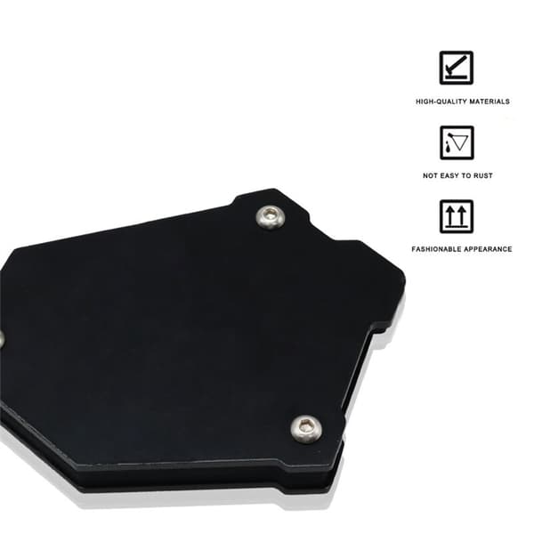 Motorcykel Kickstand Side Stand Extension Support Plate til KLR 650 KLR650 2021 2022 (Sort)