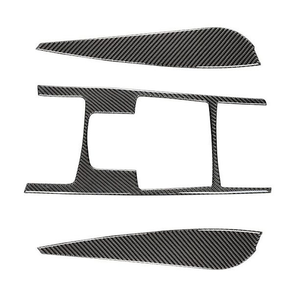 Kolfiber Växelspaks Panel Dekaler för Audi-A6 2005 2006 2007 2008 2009 2010 2011,A