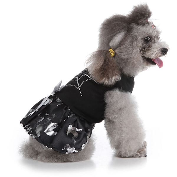 Halloween hundkläder, husdjursdräkt, tryckta hundkläder, Halloweenfest, cosplay（S）
