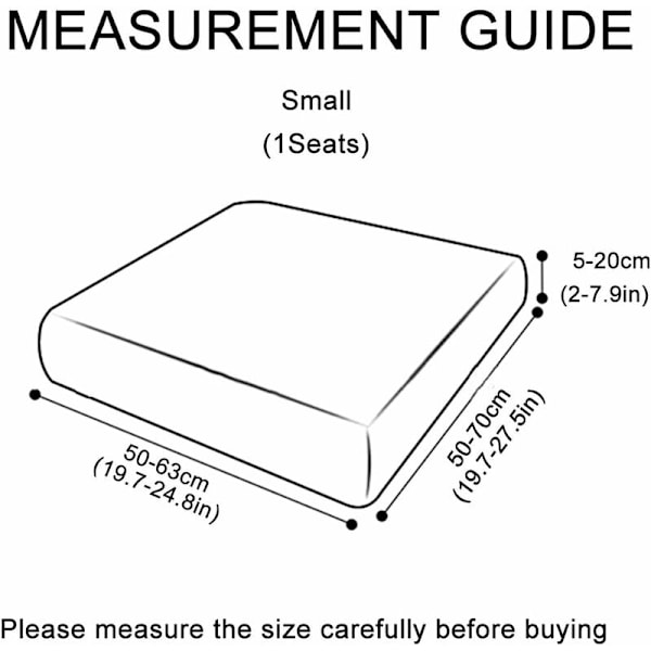 Hörnsoffa Stretch Sitsdynaöverdrag Möbelskydd Dammskyddande Soffaöverdrag Vinröd, 1 Sits (50-63cm)