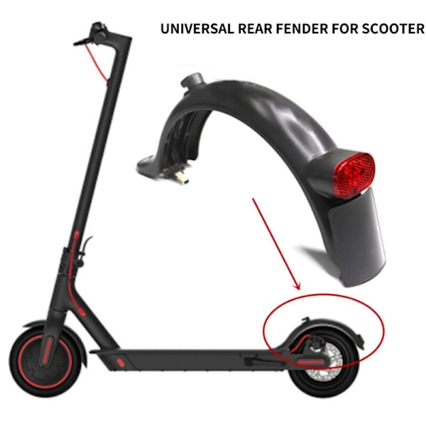 Uppgraderad M365 Pro 2 elskoterstänkskärm för Xiaomi M365 Pro Pro 2 1S Version Scooter Bakre stänkskärm Tillbehör