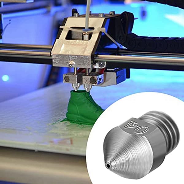 8 stk. Mk8 0,4 mm/1,75 mm 3D-printerdyser i rustfrit stål
