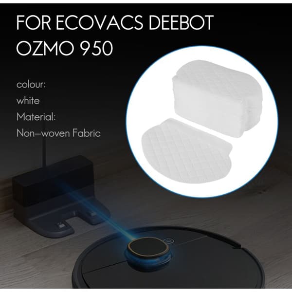 40 stk Engangs Moppkluter for Ozmo 950920905 Robotstøvsuger