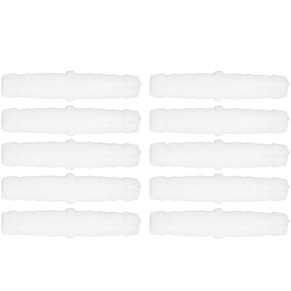 10 stk. Plastikrør Barb Fitting lige lige Barb Splicer Mender Joint Union Adapter 6-6mm