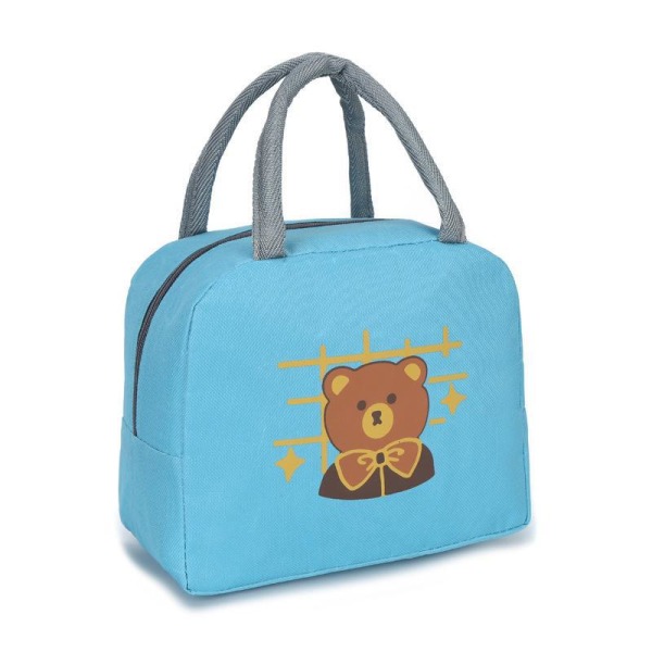 Studentspecial isolerad matlåda bärbar bärbar matkasse söt tecknad antiisolerad väska för barn