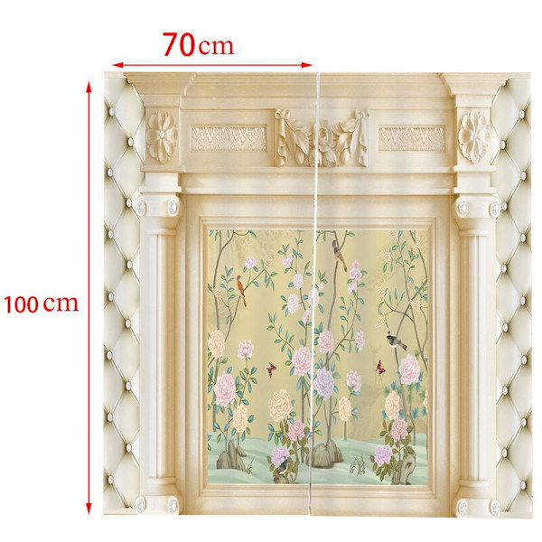 Emboss trykte blackout gardiner for soveromsvindu gardiner for 85% skyggelegging 3D høyde 100 cm bredde 140 cm
