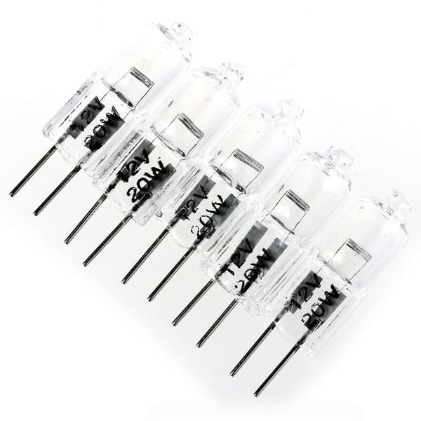 5 x G4 20W 12V Halogenpære