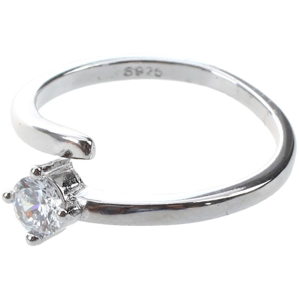 2-pack ringset i högkvalitativt silver med infattade stenar - trendigt