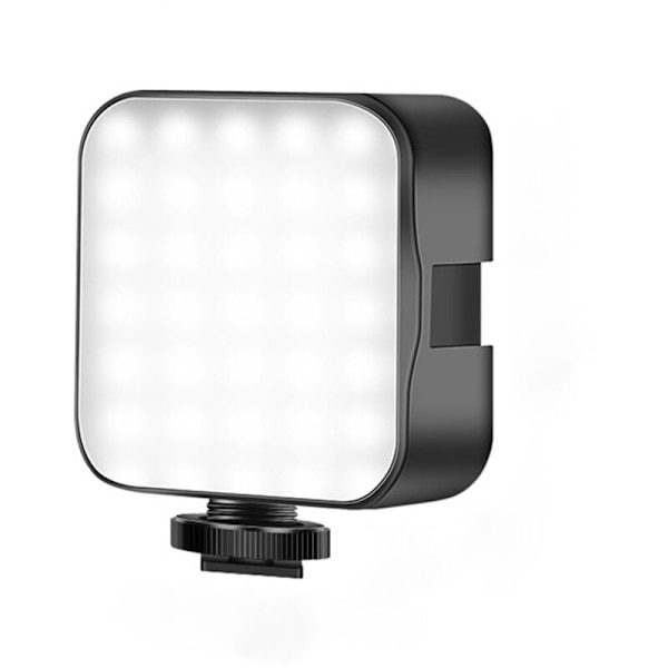 Mini LED -videokuvausvalo, himmennettävä 2 W, 6500 K, täyttöpaneelilamppu kameralle, älypuhelimelle, kannettavalle tietokoneelle