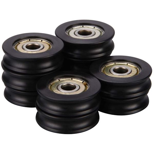 5 stk Plast Innebygde 626ZZ Vindu Dør Hjul U Spor Guide Hjul 6278Mm Kulelager for 3D-Skriver