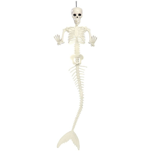 Ulkona merenneito luuranko Halloween koristeet, pelottava Halloween luuranko hautausmaalle Haunted