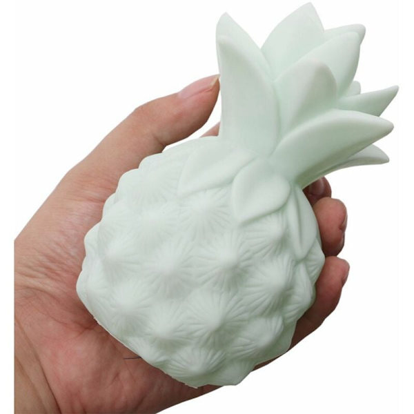Kreativ Natlampe Led Ananas Lampe Blød Silikon Legetøj Høj Lysstyrke Borddekoration Børneværelse Sengelampe Grøn
