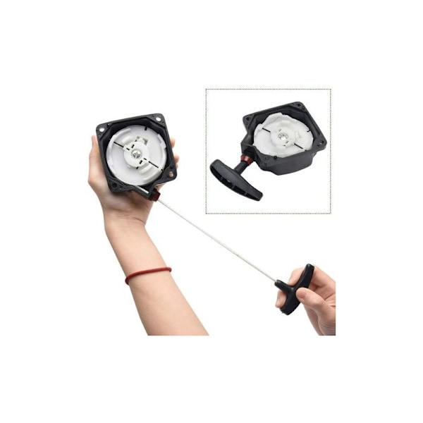 Universal udskiftningsstarter til græstrimmer, buskrydder, trimmer, reservedele, sort