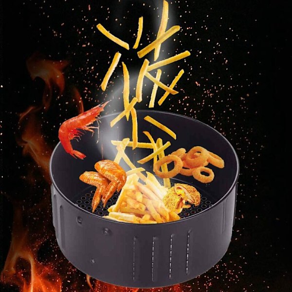 Luftfrityrkurv, erstatningskurv, tilbehør, non-stick, pommes frites-kurv, 3,5L