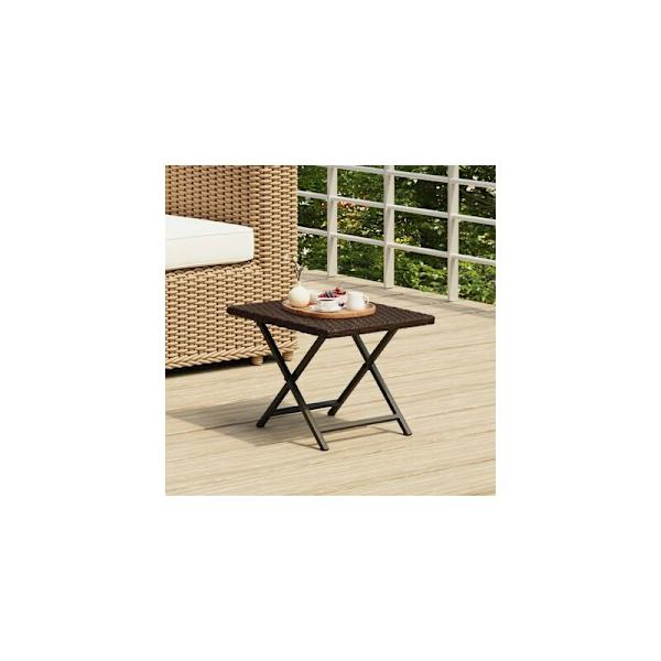 Folding Bord Brun 45x35x32 cm Kunstig Rotting