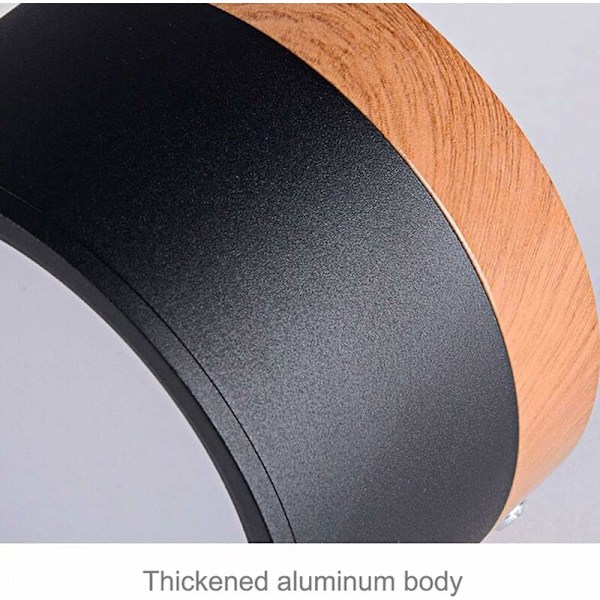 Rund Loft Spotlight LED Aluminium Loftlampe 7W 110mm 230V til Gang Soveværelse Spisestue Køkken Stue -Mat Sort-Frisk Hvid 6000k