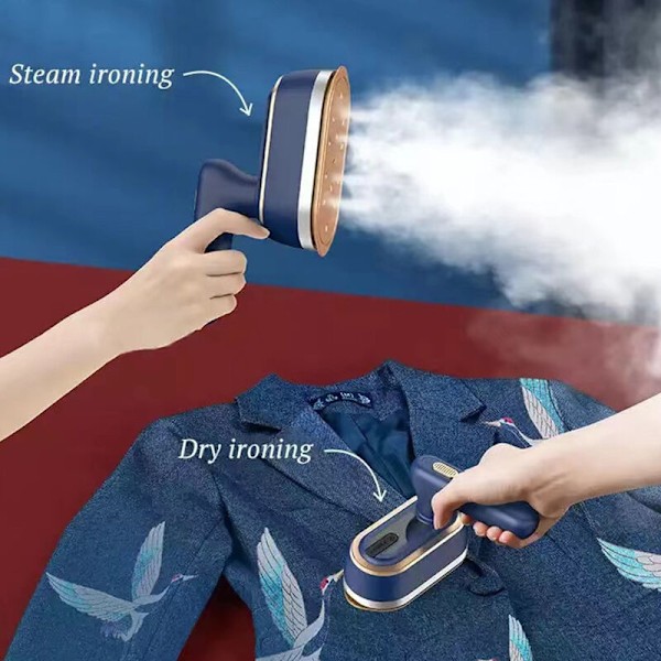 1200W 120ml Bärbar Ångstrykjärn för Kläder Handhållen Strykningsmaskin Våt och Torr 15s 150 Grader Konstant Temperatur
