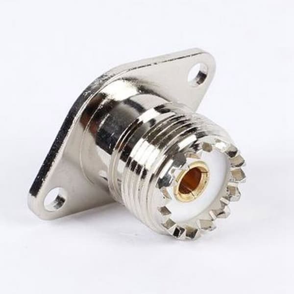 5PCS UHF SO239 2-håls med rombisk fläns lödpanel RF-kontaktuttag