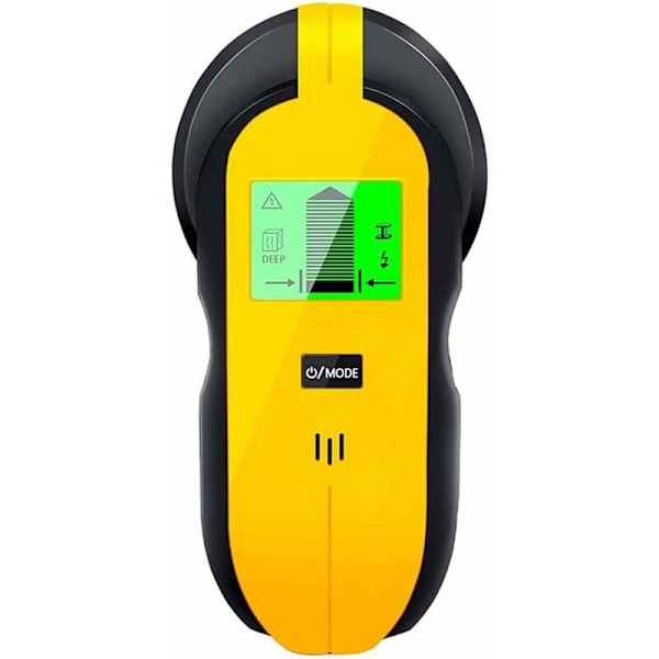 Multifunksjonell 4 i 1 Stud Finder med HD LCD-skjerm, Veggskanner for Metall, Rør, Tre, Strømlinje, AC Spenningsdetektor