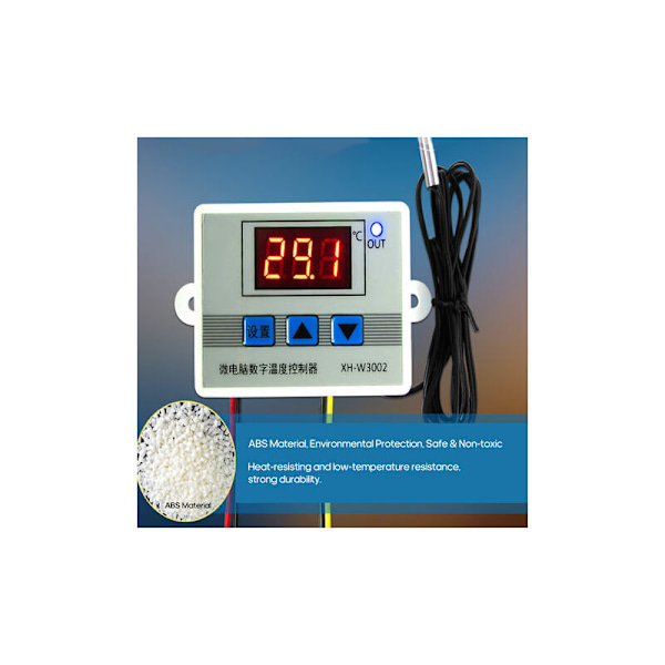 Intelligent Digital Temperaturregulator, Med Probe, 220V