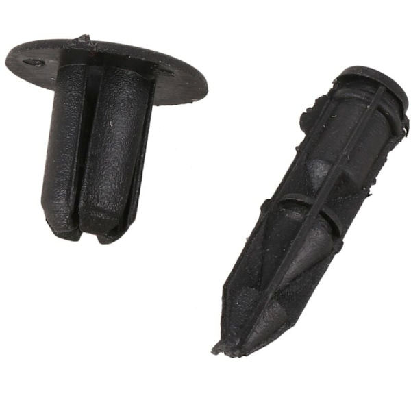 6mm x 12mm Plastnitar Bil Push Clips 50 Stycken