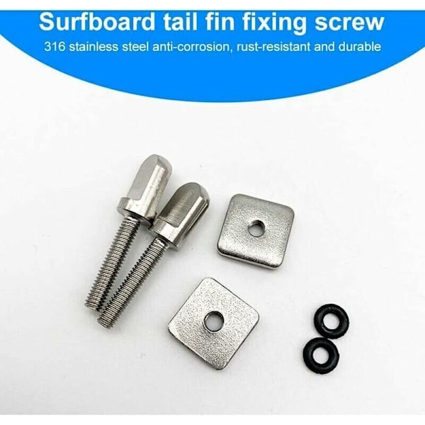 Surfbordskruvar, Surfbord Longboardskruvar, Surfbord Fensskruvar, Longboardskruvar, Surfbord Fensskruvar, för SUP och Paddle Board, 3 x 1,4 cm, 5