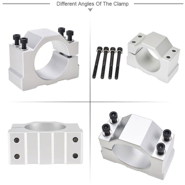 CNC 52MM Spindeldoornklem Aluminium Spindeldoornhouder voor 300W 400W 500W Motor met 4 Schroeven