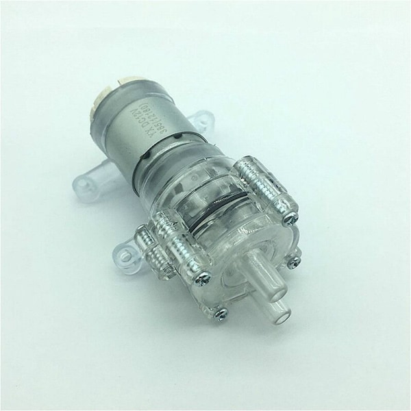 DC12V Højtemperaturbestandig Akvarietransparent Mini Membranpumpe Vakuumpumpe 385HPC-9 Vakuumpumpe Pumpe