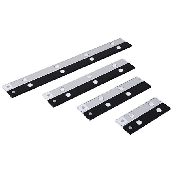 LED Skabslys, LED Skabslys med Bevægelsessensor, Køkkensensor Skabslys, Natlys til Skab, Garderobe, Trapper, Badeværelse 40cm