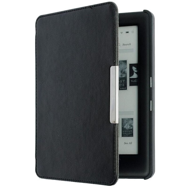 Tablet Shell Case til E-reader Case Ultra-tynd Magnetisk Læder Cover Auto-magnetisk Hard Shell til GLO HD 6.0 tommer E-reader (Sort)