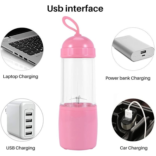 Bærbar Mini Juicer Elektrisk Juicer Multifunksjonell Juicer Oppladbar Student Juicer