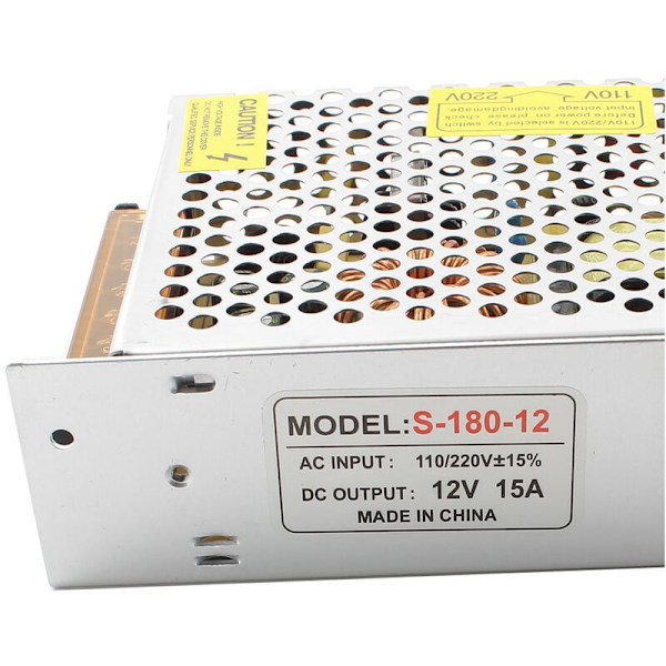 S-180-12 LED Diode Display Skift Strømforsyning DC 12V 15A 180W