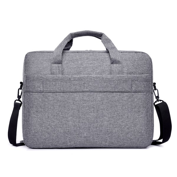 1 st 15,6 tums laptopväska, crossbody axelväska för surfplatta (grå)